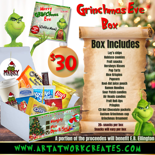 Custom Christmas Eve Box (snack box)